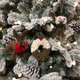Handmade Mini Christmas Pudding Wreath Fair Trade, thumbnail 3 of 3