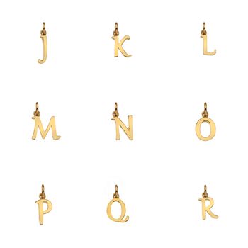Audley 9ct Yellow Gold Alphabet Pendant, 4 of 8