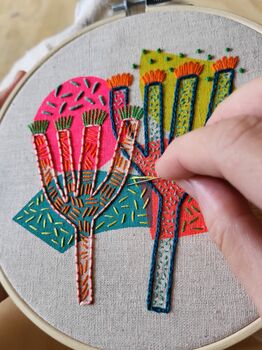 Freestyle Cactus Embroidery Kit, 2 of 3