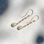 Pearl And Gold Drop Earrings, thumbnail 1 of 3