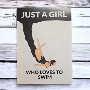 Just A Girl Who Loves To Swim Print, 4 of 4