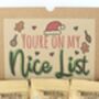 You're On My Nice List Christmas Bath Gift Set, thumbnail 2 of 4