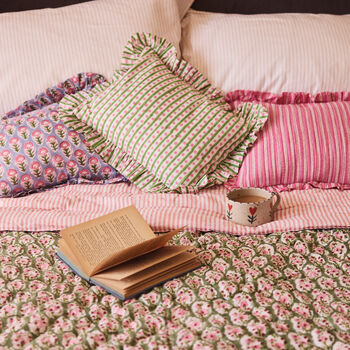 Reversible Indian Block Print Quilt, 2 of 11