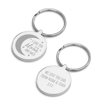 Personalised Moon And Back Keyring, 5 of 6