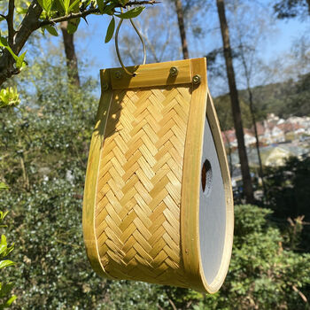 Teardrop Style Hanging Bird Nest Box, 3 of 8