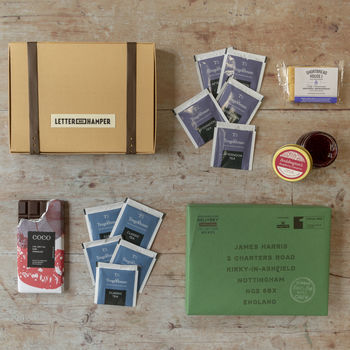 Afternoon Tea Letter Box Hamper With British Grown Tea, 2 of 11