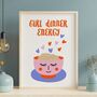Girl Dinner Energy Illustrated Friendship Print, thumbnail 1 of 8