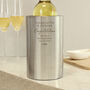 Personalised Botanical Leaf Stainless Steel Wine Cooler, thumbnail 3 of 6