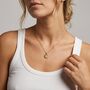 9ct Gold Double Fingerprint Round Pendant Necklace, thumbnail 1 of 9