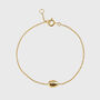 Moka Gold Plated Single Shell Bracelet, thumbnail 3 of 4