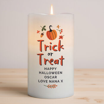 Personalised Trick Or Treat LED Candle, 5 of 6