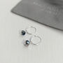 Montana Blue Swarovski Hoop Earrings, thumbnail 2 of 5