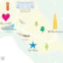 Personalised East Yorkshire Map: Add Favourite Places, thumbnail 2 of 4