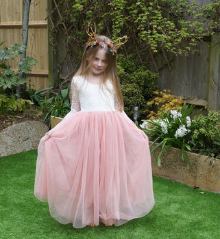 Mary Jane In Rose Flower Girl ~ Lilly + Bo Collection, 4 of 6