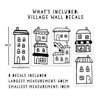 Little Village Wall Mural Stickers, 2 of 3