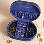 Starry Night Velvet Oval Jewellery Case, thumbnail 2 of 9
