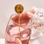 Engraved Personalised Mirror Gold Drink Stirrers, thumbnail 2 of 3