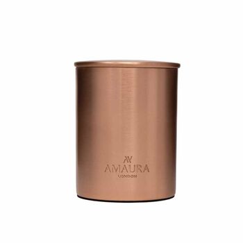 Sandalwood, Amber And Lavender Candle In Copper, 4 of 7