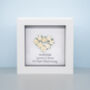 Personalised 1st Paper Anniversary Paper Roses Frame Gift, thumbnail 1 of 4