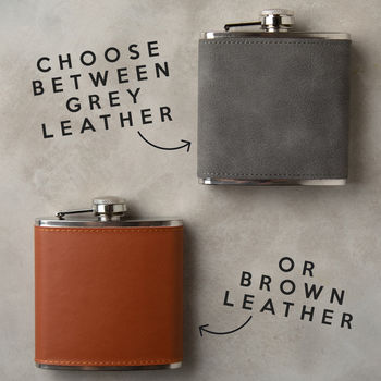 Personalised Father Of The Groom Hip Flask Gift Set, 5 of 7