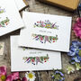10 X Wildflower Thank You Cards, thumbnail 2 of 8