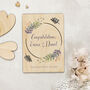 Personalised Congratulations Card In Wood, thumbnail 3 of 7