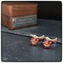 Personalised Horse Riding Saddle Cufflinks, thumbnail 6 of 9