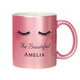 Personalised Eyelashes Pink Glitter Ceramic Mug, thumbnail 8 of 8