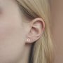 Mix And Match Fine Geometric Stud Earrings, thumbnail 9 of 11