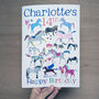 Personalised Pony Mad Big Birthday Card, thumbnail 9 of 10