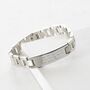 Personalised Mens Engraved Script Bracelet, thumbnail 4 of 8