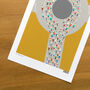 Peloton Roundabout Cycling Art Poster, thumbnail 6 of 9