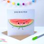 You're One In A Melon Greeting Card, thumbnail 1 of 2