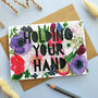 'Holding Your Hand' Paper Cut Support Card, thumbnail 2 of 4
