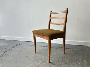 Set Of Mid Century Schreiber Dining Chairs 1960s 70s, 5 of 9