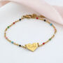 Personalised Rainbow Enamel Heart Bracelet, thumbnail 6 of 8
