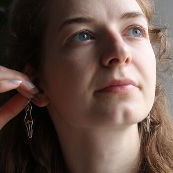 Luna Recycled Silver Earrings, 6 of 7