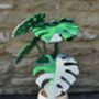 Monstera Variegata Plant With Six Leaf Coasters, thumbnail 6 of 11