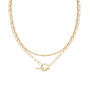 14 K Gold Plated Silver Link Chain Minimalist Choker, thumbnail 2 of 7