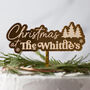 Personalised Christmas Surname Cake Topper, thumbnail 2 of 5