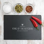 Personalised 'King Of The Kitchen' Wood Chopping Board, thumbnail 5 of 7