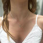 Silver Outline Heart Necklace, thumbnail 3 of 4