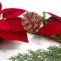 150cm Luxury Christmas Poinsettia Garland, thumbnail 2 of 5