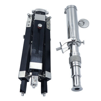 Personalised Chrome Telescope With Black Wooden Tripod, 2 of 11