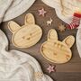 Personalised Kids Snack Plate In 100% Bamboo Christmas Gift For Children, thumbnail 1 of 8