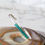 Green Onyx Gold Plated Silver Adjustable Gemstone Bangle Bracelet, thumbnail 3 of 9