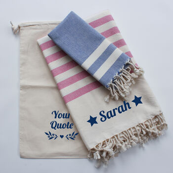 Personalised Towel Set, Sustainable Gift, 2 of 11