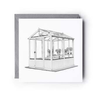 Greenhouse Garden – Hand Drawn Greeting Card Illustration, 2 of 6
