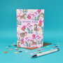 Birthday Wishes Tabby Cat Patterned Card, thumbnail 2 of 4