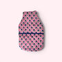 Hot Water Bottle Cover | Pink Flower Print, thumbnail 2 of 4